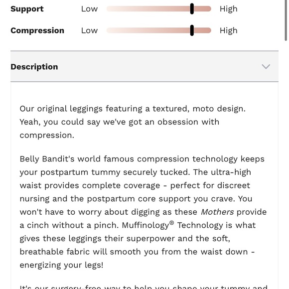 belly bandit | mother tucker moto leggings - Picture 8 of 10